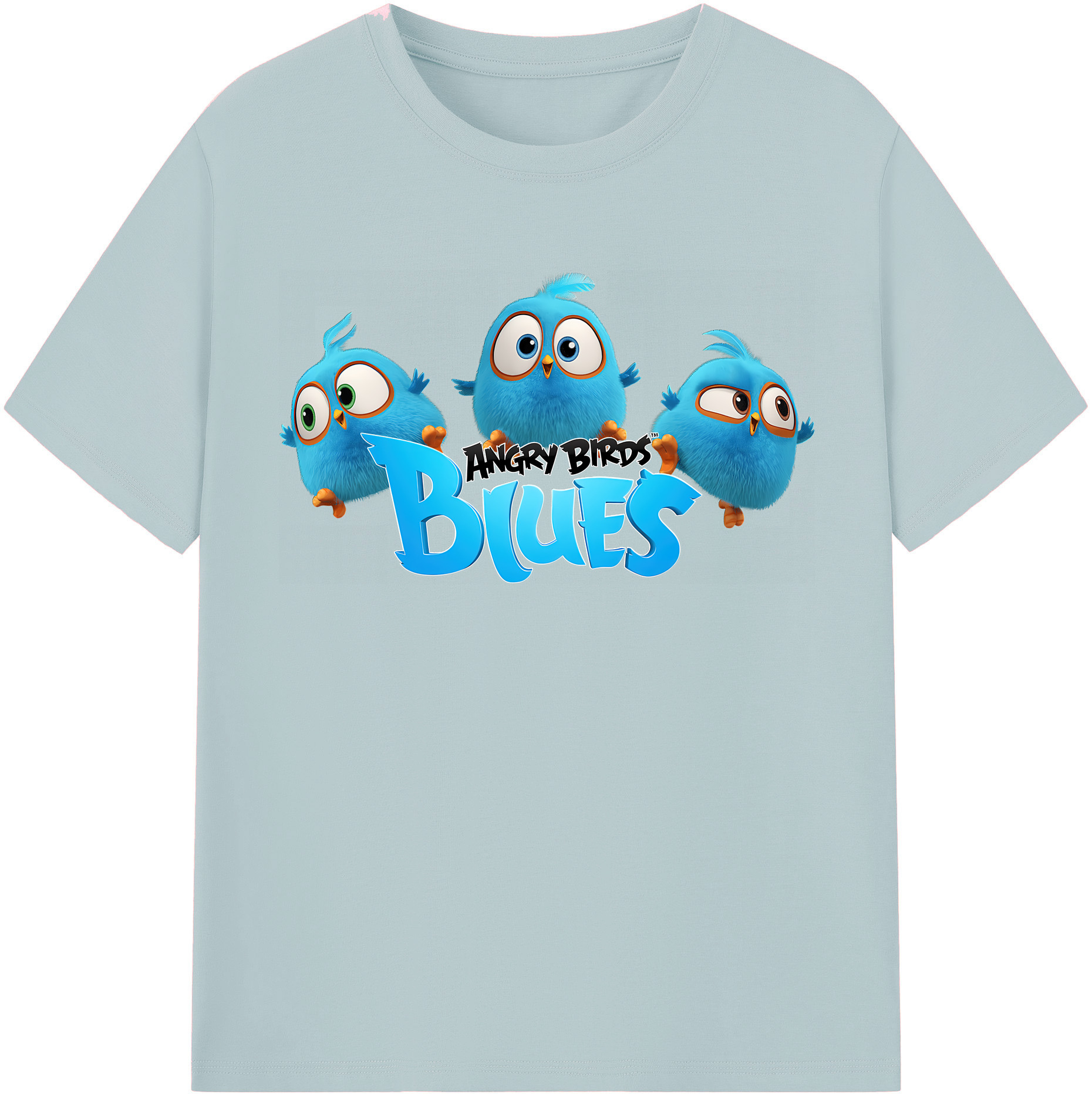 （画像用） Angry Birds アングリーバード 綿100％半袖Tシャツ（フロントプリント）